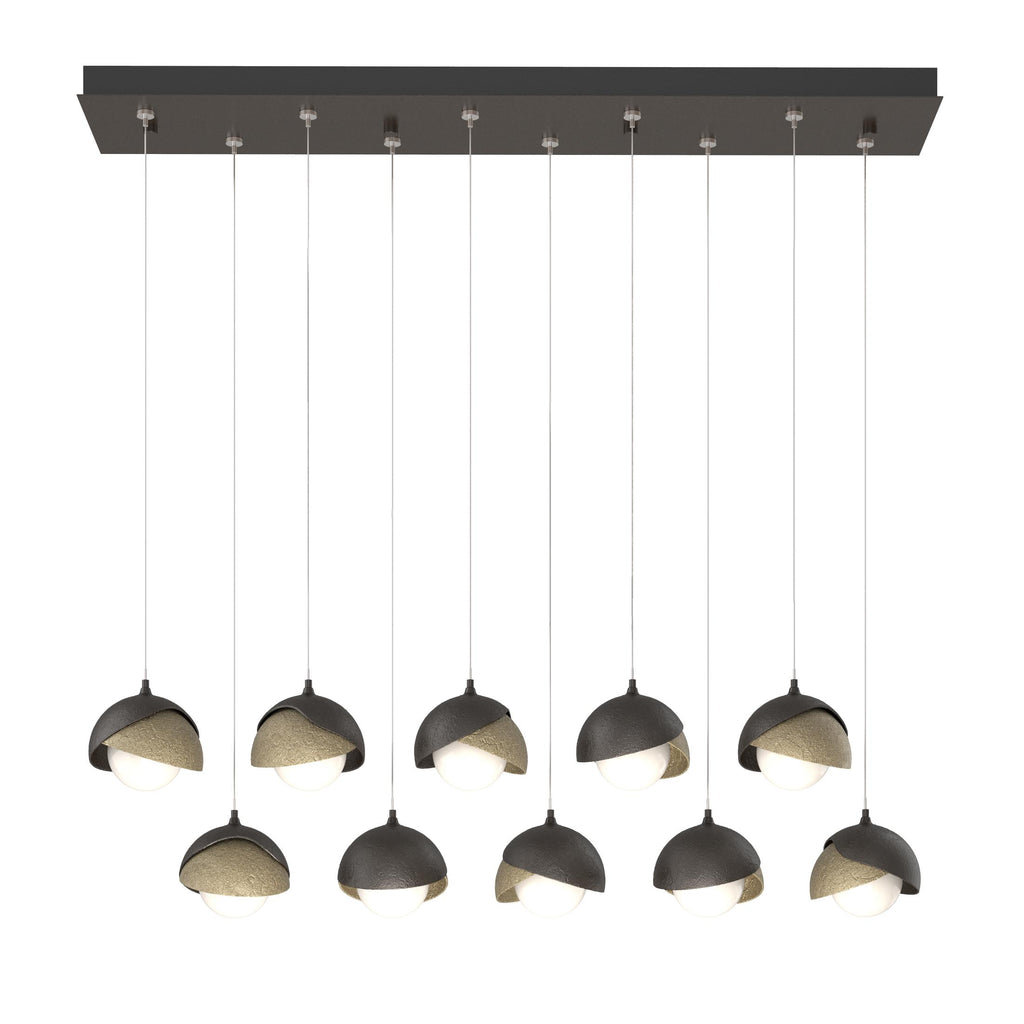 Hubbardton Forge Brooklyn 10-Light Double Shade Pendant