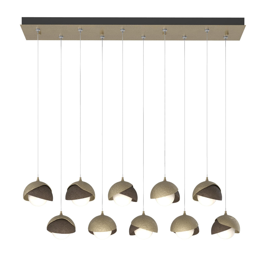 Hubbardton Forge Brooklyn 10-Light Double Shade Pendant