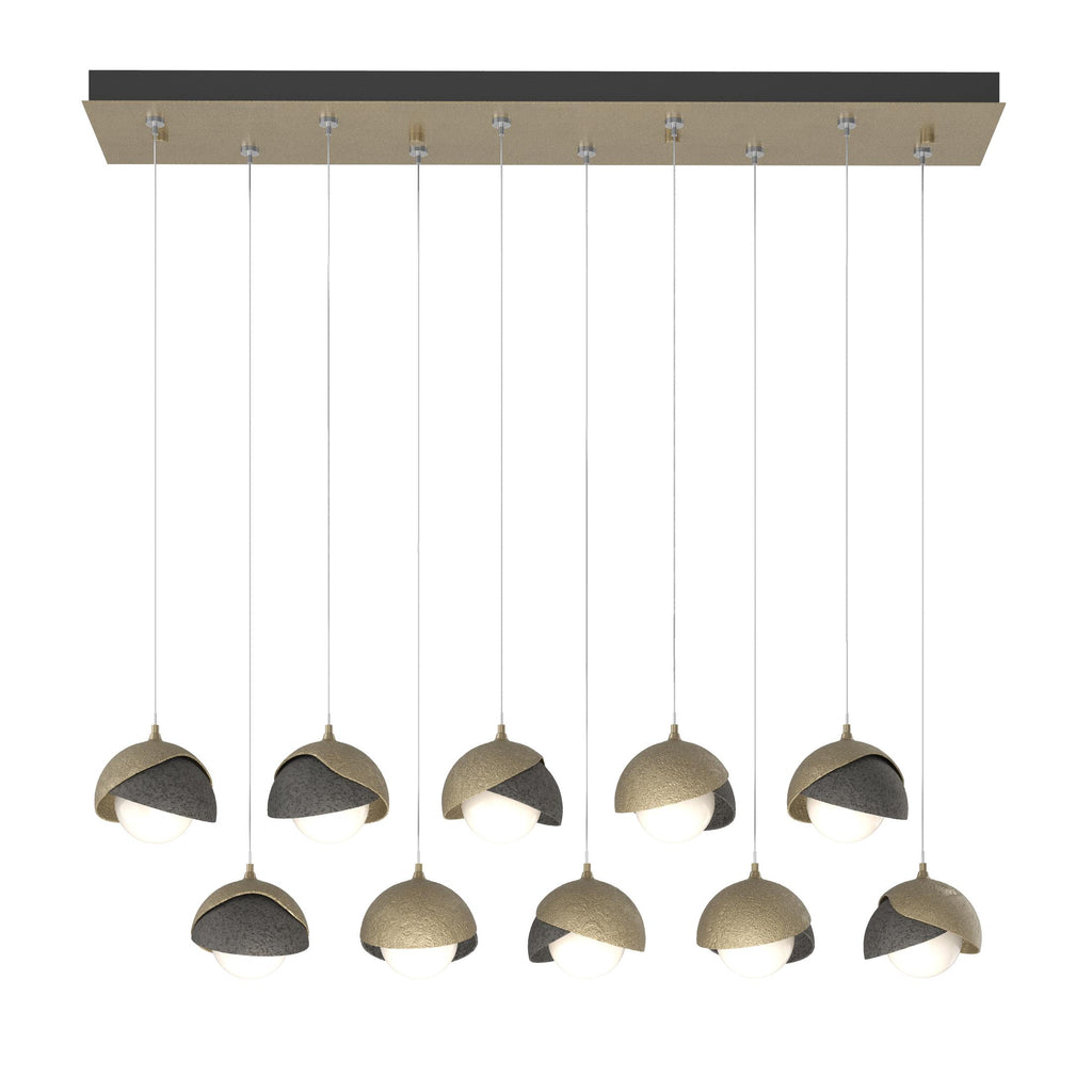 Hubbardton Forge Brooklyn 10-Light Double Shade Pendant