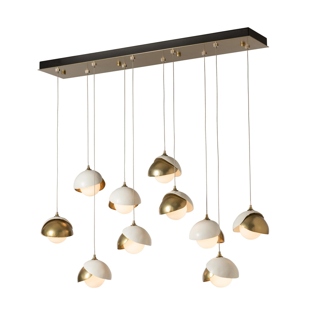 Hubbardton Forge Brooklyn 10-Light Double Shade Pendant