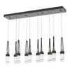 Hubbardton Forge Oil Rubbed Bronze Clear Glass (Zm) Link 10-Light Clear Glass Pendant