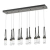 Hubbardton Forge Natural Iron Clear Glass (Zm) Link 10-Light Clear Glass Pendant