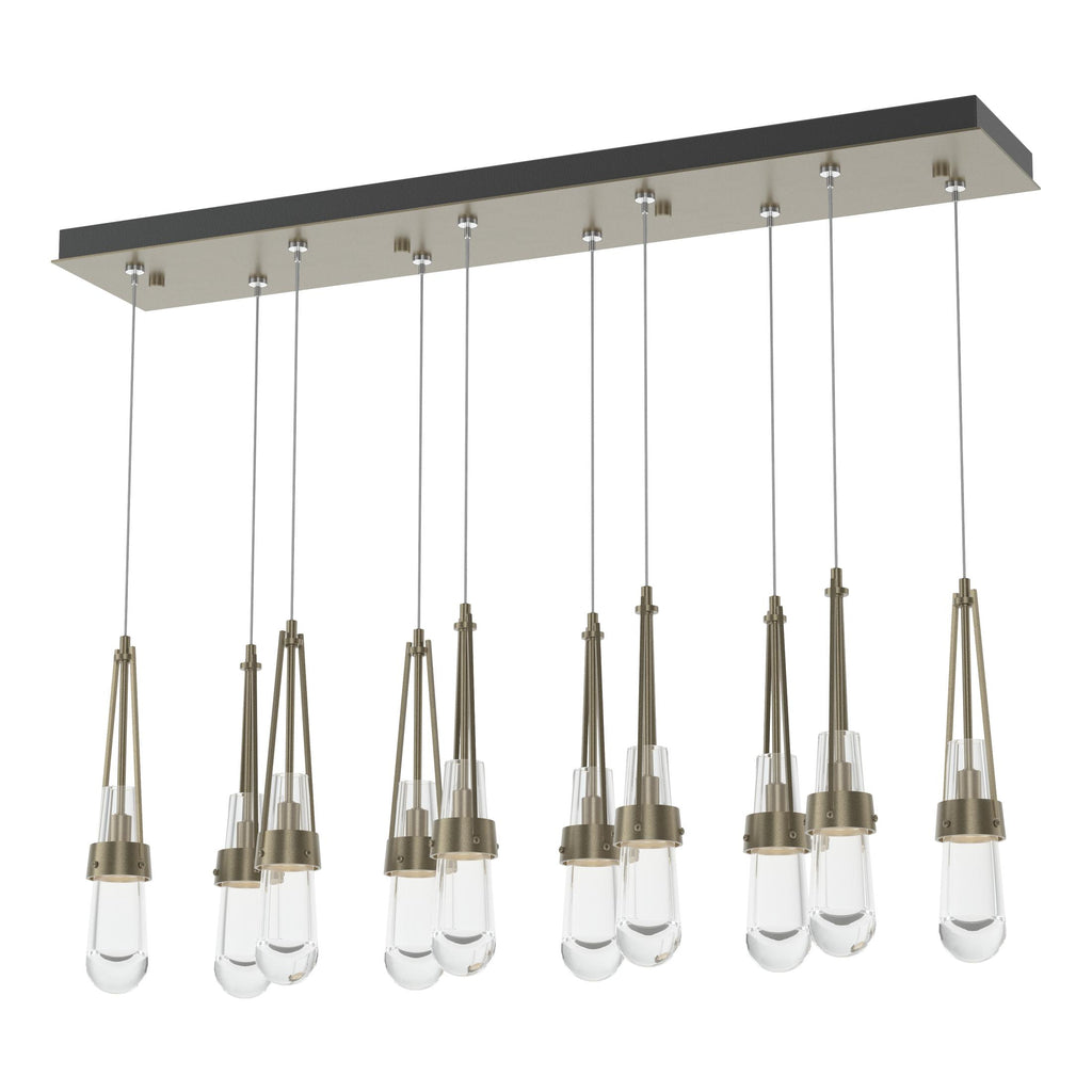 Hubbardton Forge Link 10-Light Clear Glass Pendant