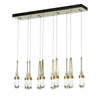 Hubbardton Forge Modern Brass Clear Glass (Zm) Link 10-Light Clear Glass Pendant