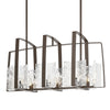 Hubbardton Forge Bronze White Swirl Glass (Yr) Arc Linear Pendant