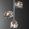 Hubbardton Forge Sterling Crystal Gatsby 4-Light Vertical Pendant