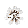 Hubbardton Forge Bronze Clear Glass (Zm) Ensemble 16-Light Orb Pendant