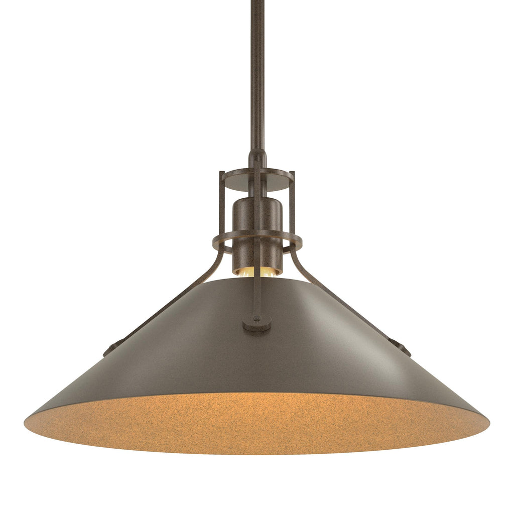 Hubbardton Forge Henry Medium Steel Shade Pendant