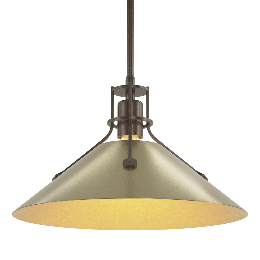 Hubbardton Forge Henry Medium Steel Shade Pendant