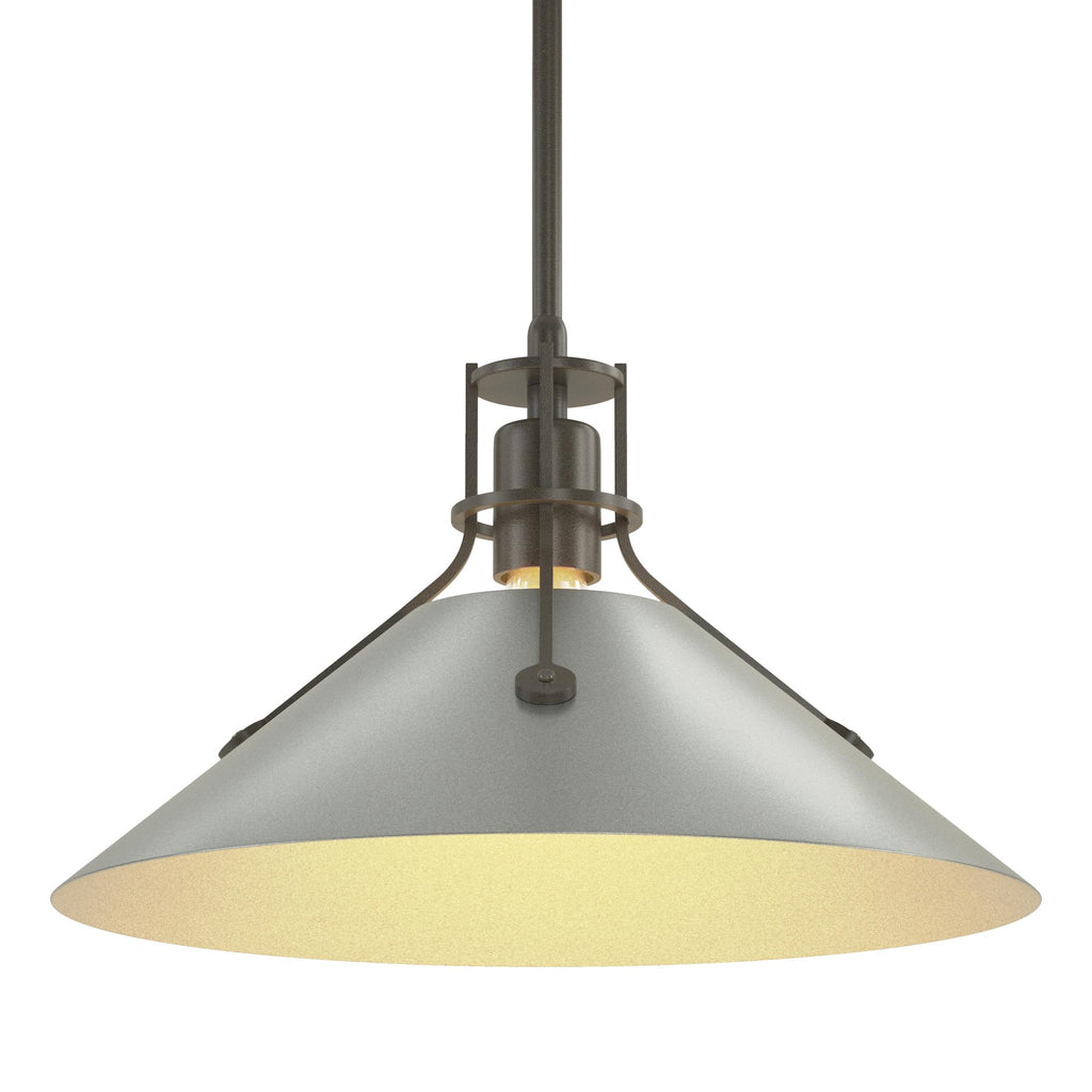 Hubbardton Forge Henry Medium Steel Shade Pendant