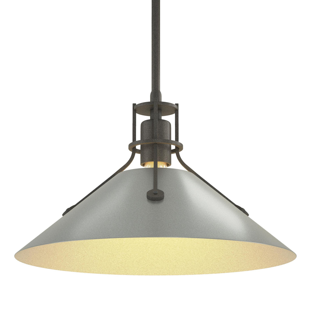 Hubbardton Forge Henry Medium Steel Shade Pendant