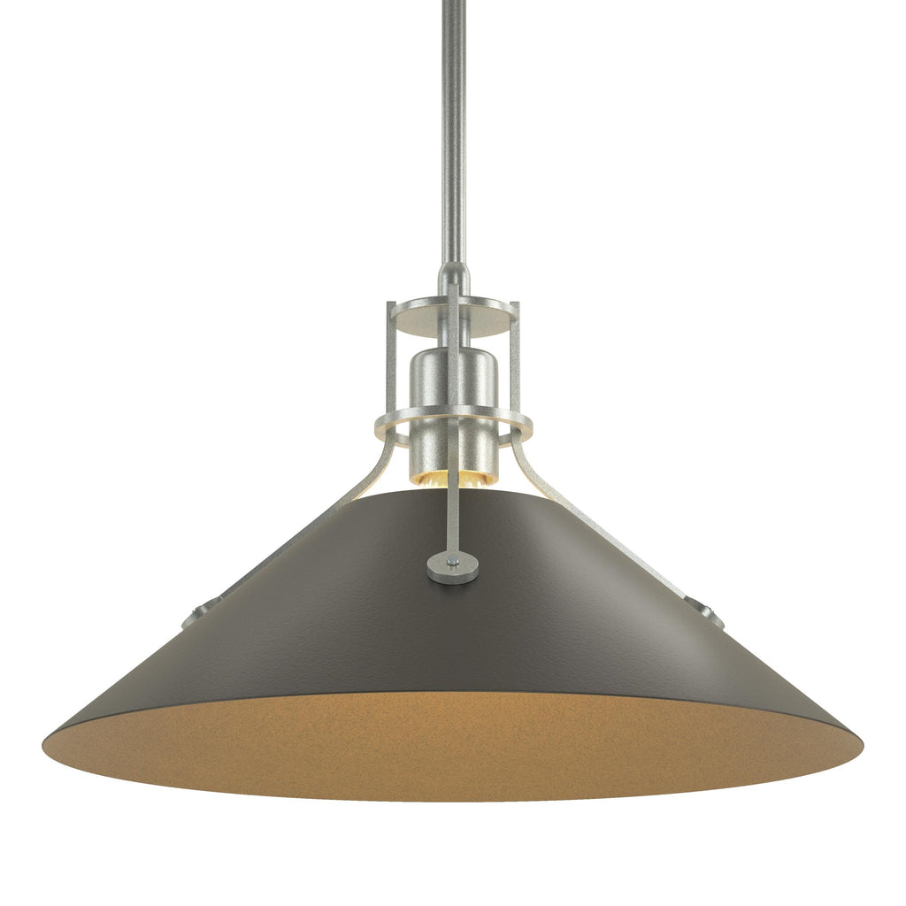 Hubbardton Forge Henry Medium Steel Shade Pendant