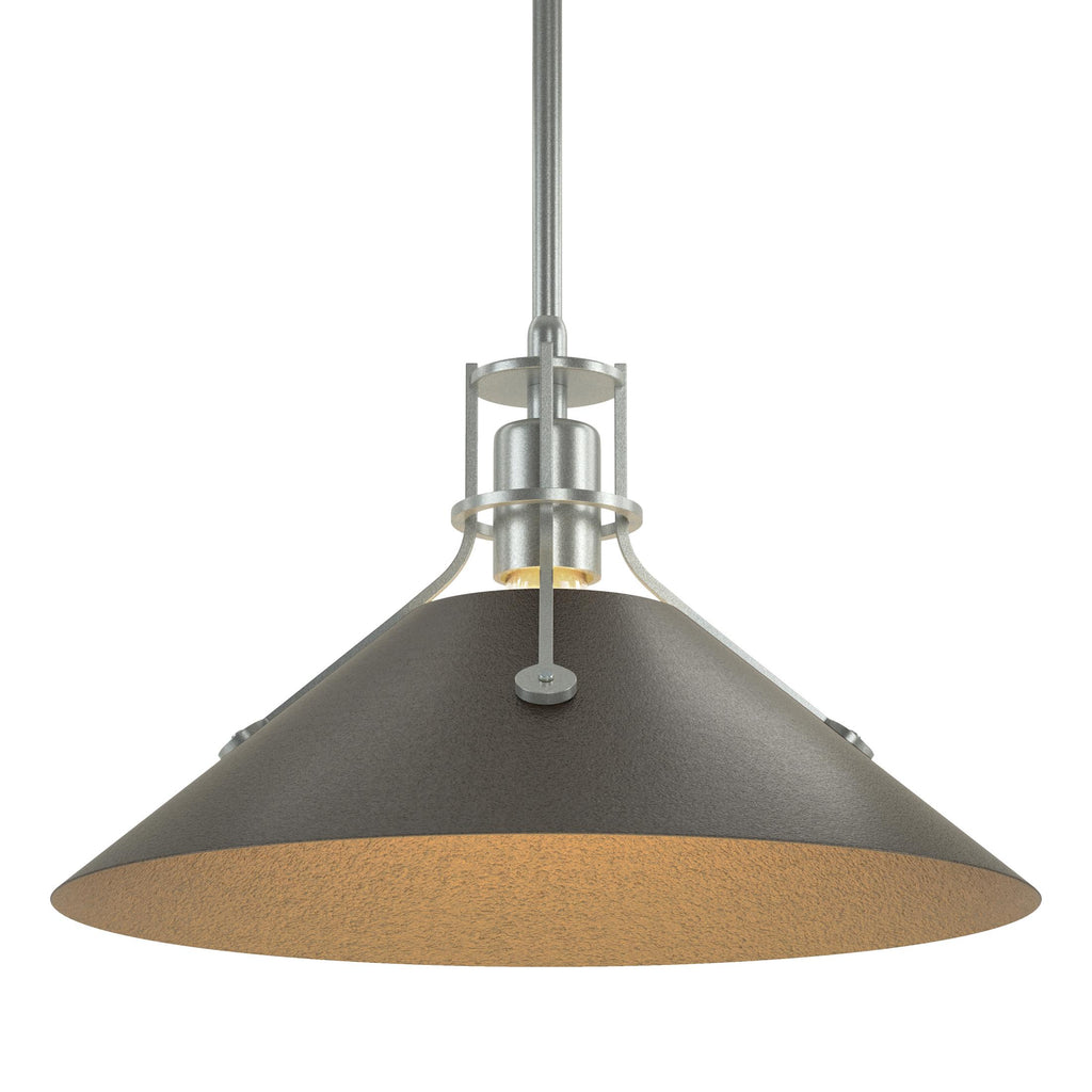 Hubbardton Forge Henry Medium Steel Shade Pendant