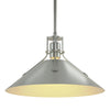 Hubbardton Forge Vintage Platinum Vintage Platinum Henry Medium Steel Shade Pendant