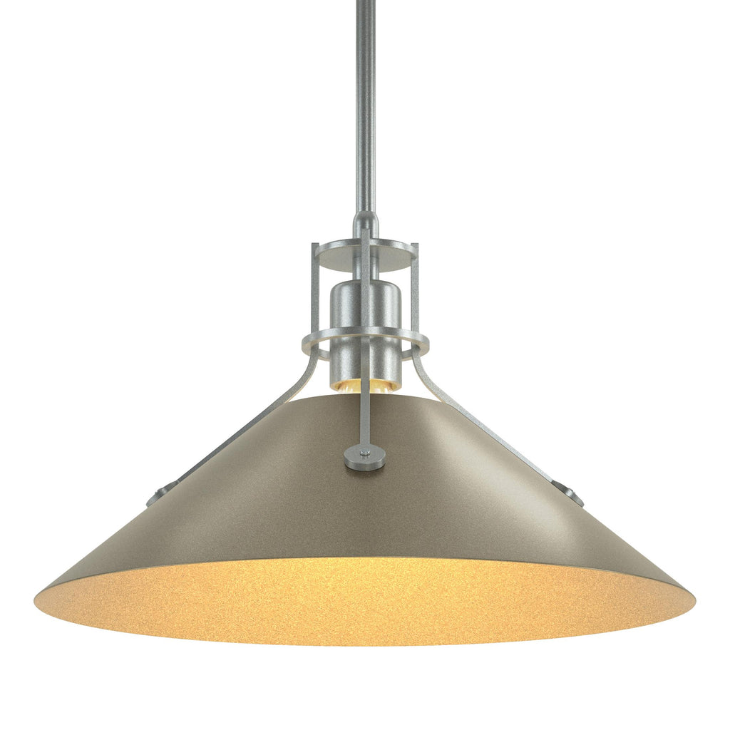 Hubbardton Forge Henry Medium Steel Shade Pendant