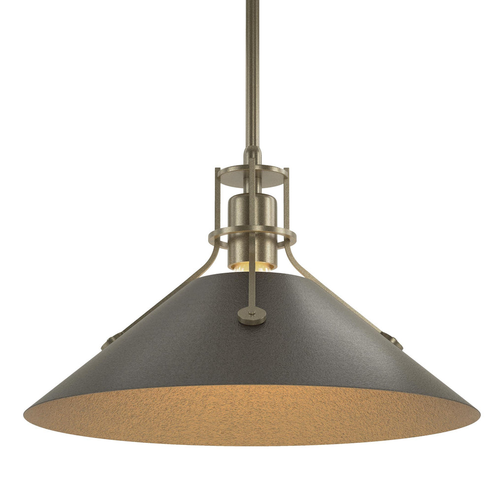 Hubbardton Forge Henry Medium Steel Shade Pendant