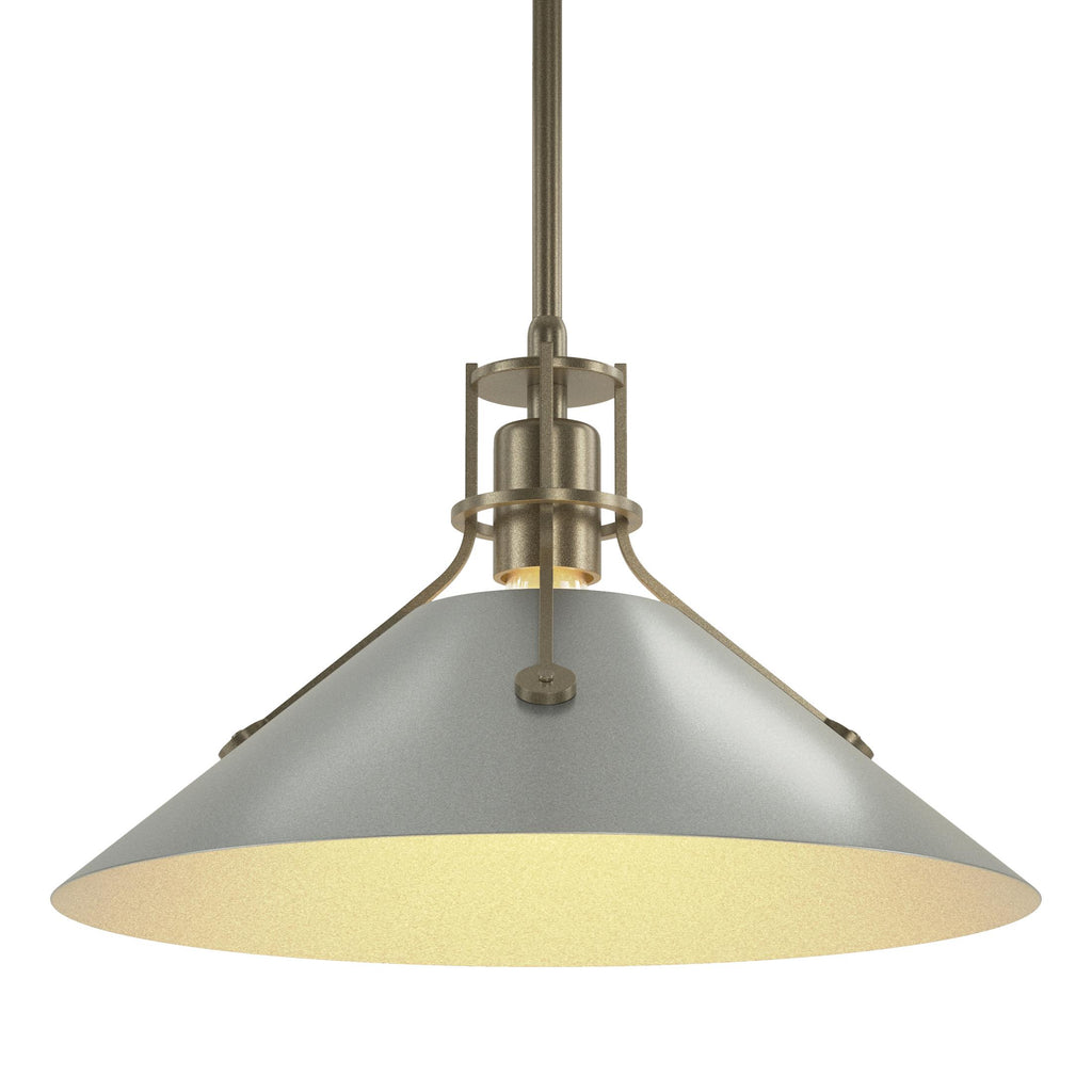 Hubbardton Forge Henry Medium Steel Shade Pendant