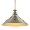 Hubbardton Forge Soft Gold Soft Gold Henry Medium Steel Shade Pendant