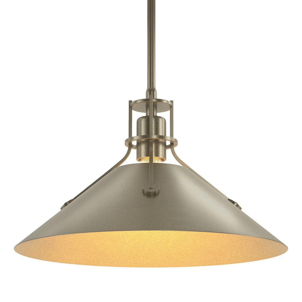 Hubbardton Forge Henry Medium Steel Shade Pendant