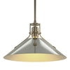 Hubbardton Forge Soft Gold Sterling Henry Medium Steel Shade Pendant