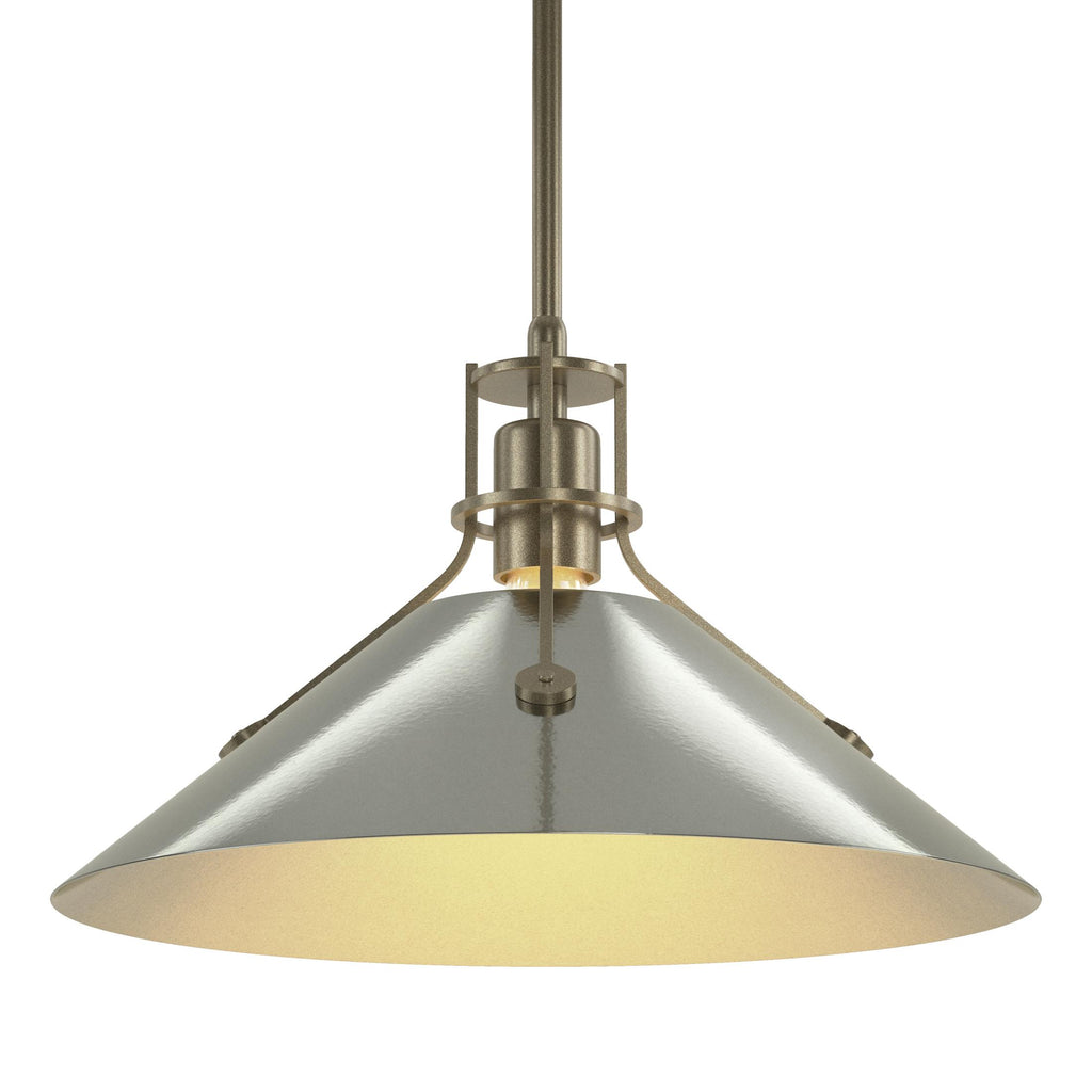 Hubbardton Forge Henry Medium Steel Shade Pendant