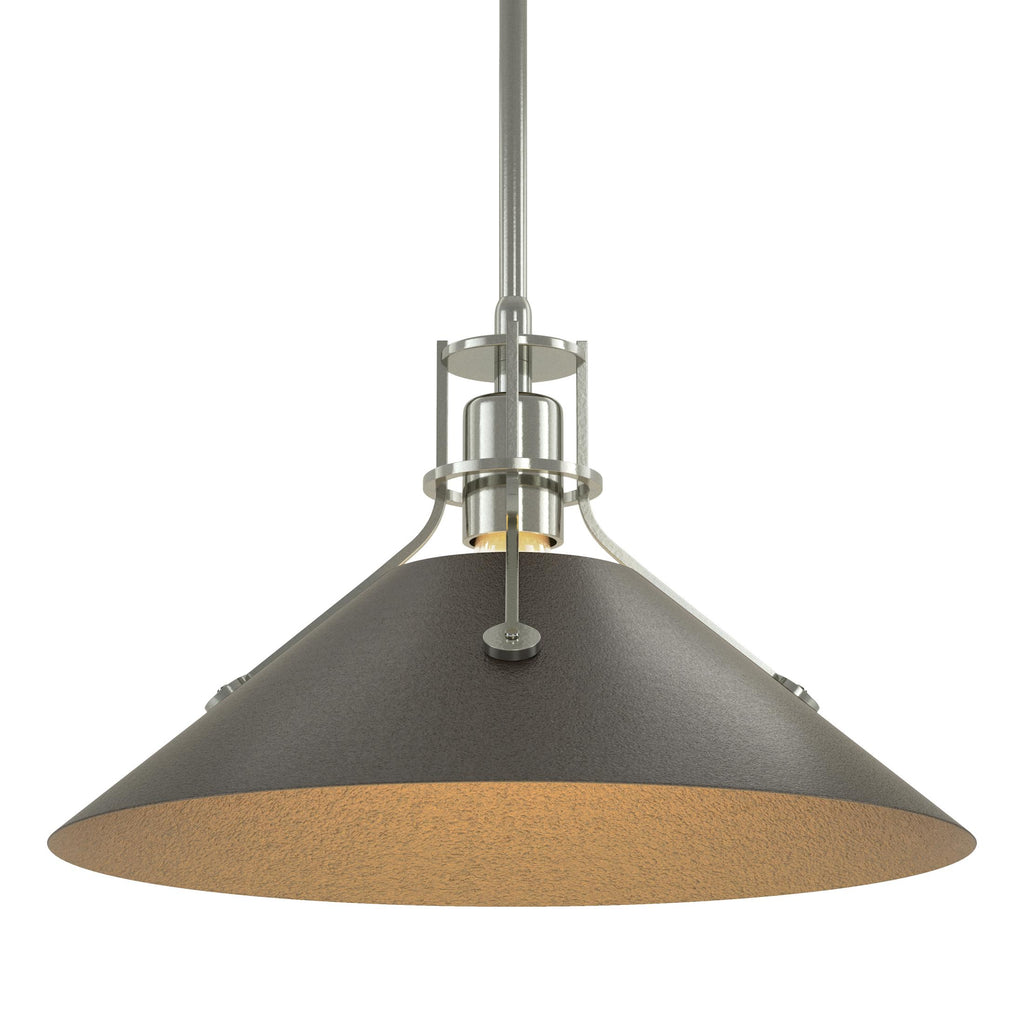 Hubbardton Forge Henry Medium Steel Shade Pendant