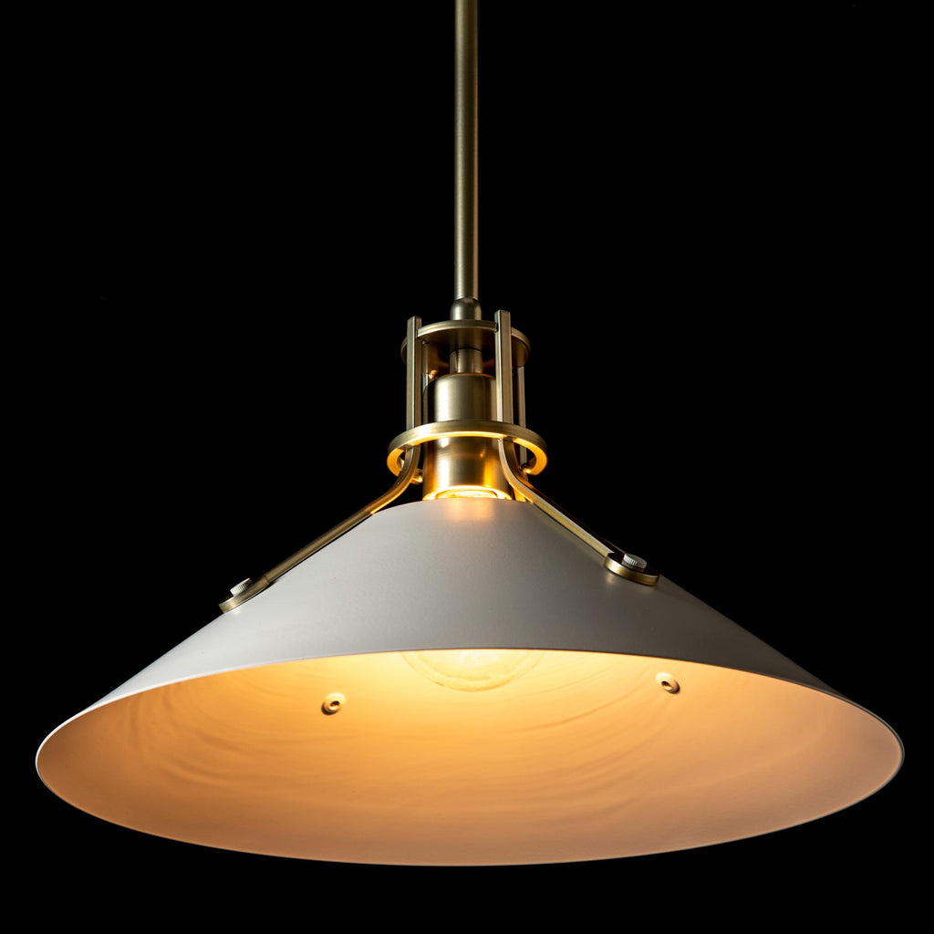 Hubbardton Forge Henry Medium Steel Shade Pendant