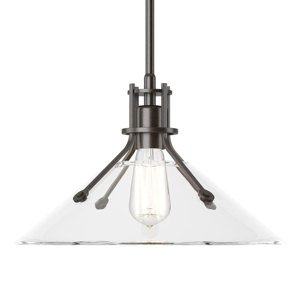 Hubbardton Forge Henry Medium Glass Shade Pendant