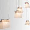 Hubbardton Forge Vintage Platinum Maple Wood Clear Glass With Frosted Diffuser (Ye) More Cowbell Led Pendant