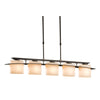 Hubbardton Forge Dark Smoke Opal Glass (Gg) Arc Ellipse 5 Light Pendant