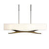 Hubbardton Forge Dark Smoke Natural Anna Shade (Sf) Moreau Pendant