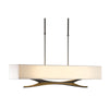 Hubbardton Forge Dark Smoke Flax Shade (Se) Moreau Pendant