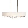 Hubbardton Forge Dark Smoke Natural Anna Shade (Sf) Cavaletti Pendant