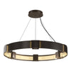 Hubbardton Forge Bronze Clear Glass (Zm) Aura Pendant