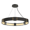 Hubbardton Forge Natural Iron Clear Glass (Zm) Aura Pendant