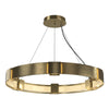 Hubbardton Forge Modern Brass Clear Glass (Zm) Aura Pendant