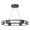 Hubbardton Forge Black Seeded Clear Glass (Ii) Aura Glass Pendant