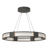 Hubbardton Forge Natural Iron Frosted Glass (Fd) Aura Glass Pendant