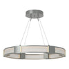 Hubbardton Forge Vintage Platinum Frosted Glass (Fd) Aura Glass Pendant