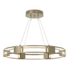 Hubbardton Forge Soft Gold Seeded Clear Glass (Ii) Aura Glass Pendant