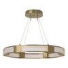 Hubbardton Forge Modern Brass Frosted Glass (Fd) Aura Glass Pendant