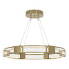 Hubbardton Forge Modern Brass Seeded Clear Glass (Ii) Aura Glass Pendant