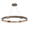 Hubbardton Forge Bronze Clear Glass (Zm) Aura Large Led Pendant