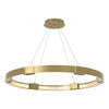 Hubbardton Forge Modern Brass Clear Glass (Zm) Aura Large Led Pendant