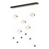 Hubbardton Forge Oil Rubbed Bronze Opal Glass (Gg) Abacus 5-Light Led Pendant