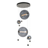 Hubbardton Forge Natural Iron Cool Grey Glass (Yl) Abacus 4-Light Round Led Pendant