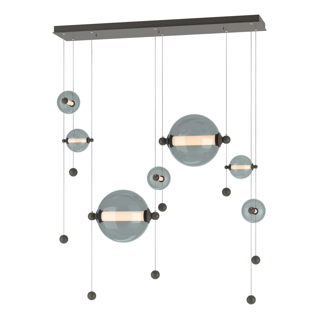 Hubbardton Forge Abacus 7-Light Double Linear LED Pendant