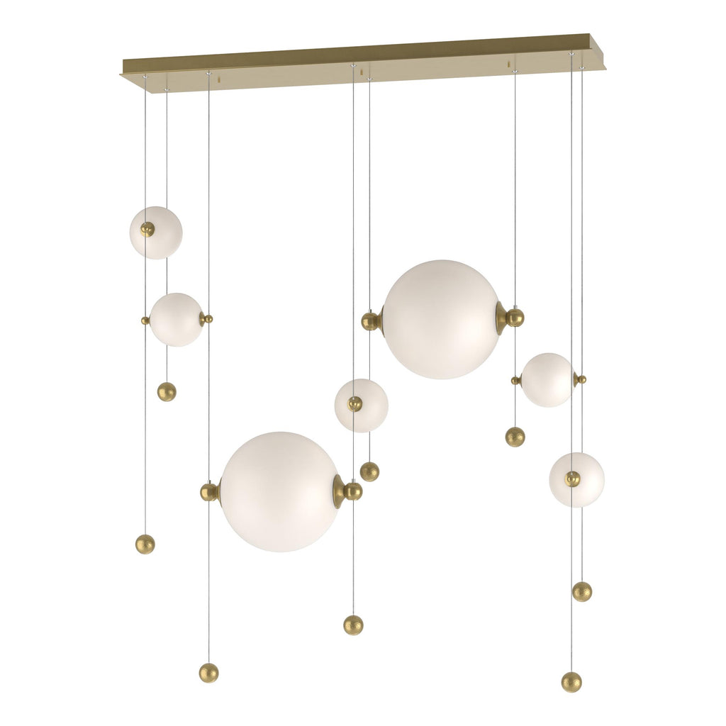 Hubbardton Forge Abacus 7-Light Double Linear LED Pendant