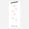 Hubbardton Forge Bronze Opal Glass (Gg) Abacus 6-Light Ceiling-To-Floor Led Pendant