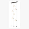 Hubbardton Forge Natural Iron Opal Glass (Gg) Abacus 6-Light Ceiling-To-Floor Led Pendant